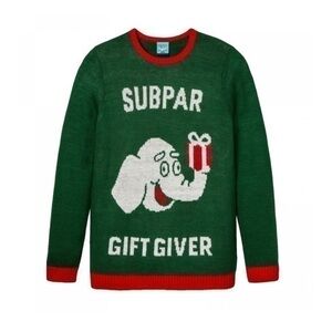 Norther Pole Christmas Sweater Elephant Gift Holiday Ugly Christmas NWT